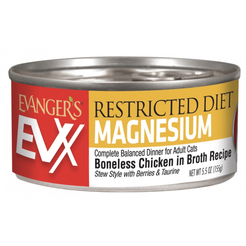 Evanger’s EVX Restricted Diet Magnesium (Urinary Tract) Boneless Chicken for Cats