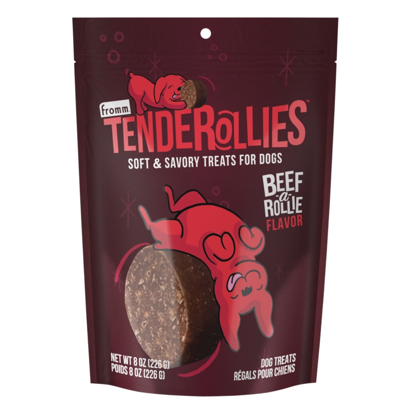 Fromm Tenderollies Beef-a-Rollie Flavor Dog Treats 8 oz