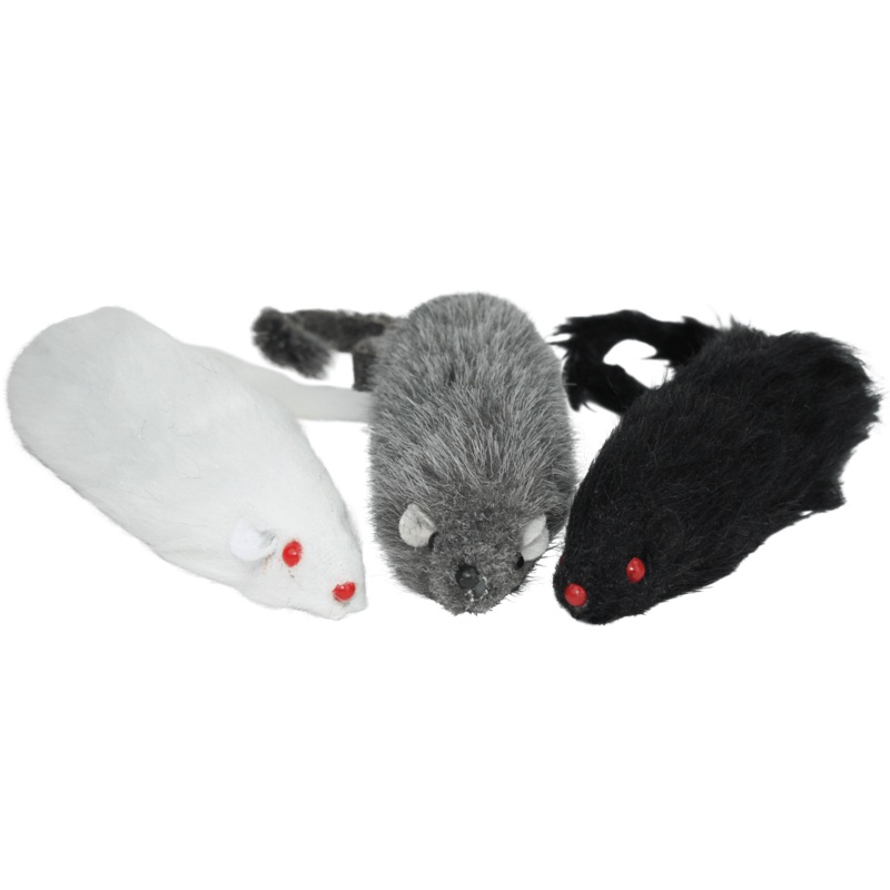 Multipet Cat Toy Long Mouse 5.5 Assorted