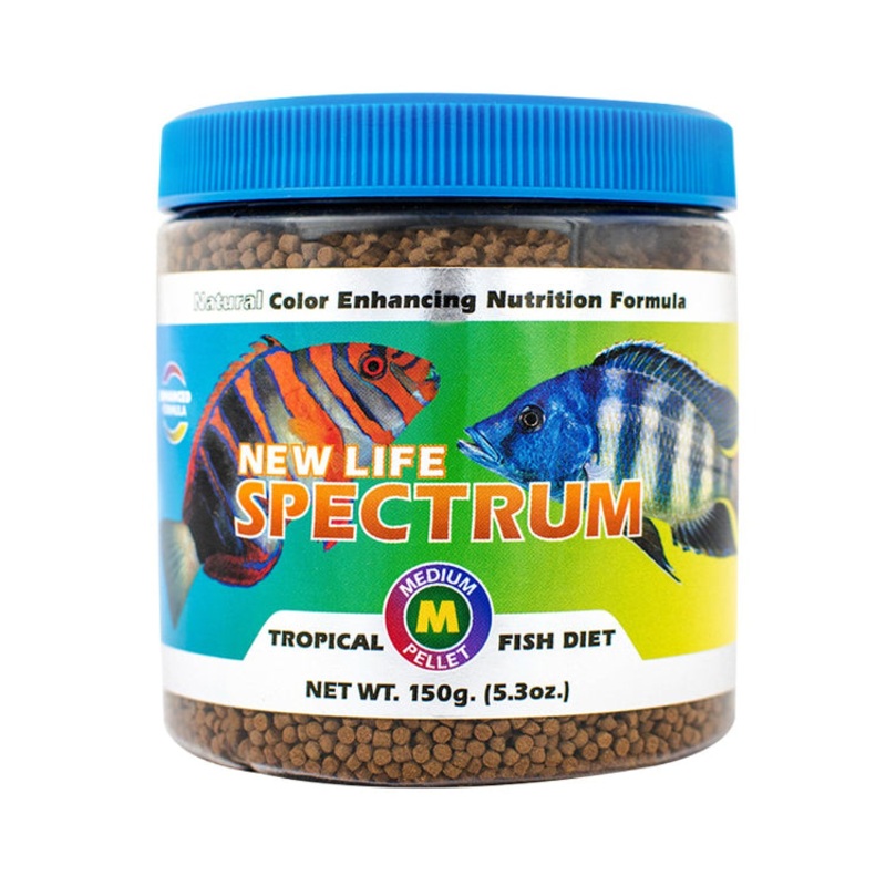 New Life Spectrum Naturox Tropical Fish Diet – Medium Sized Sinking Pellets, 2mm – 2.5mm Medium 150 gm (5.3 oz)
