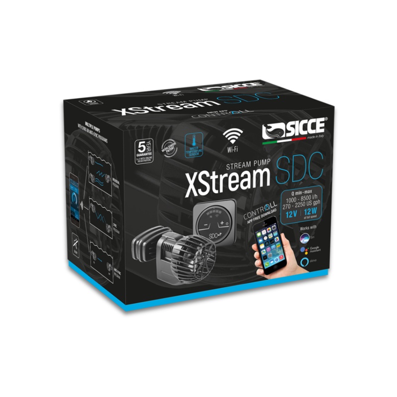 Xstream SDC Wave Pump Powerhead SDC Controllable Wave Pump – 270 gph to 2250 gph Apex Ready+ – Certified by Neptune Systems – MAP Price $299.99