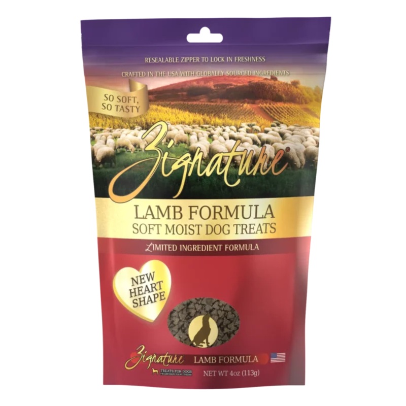 Zignature Soft Moist Dog Treats Lamb Formula 4 oz