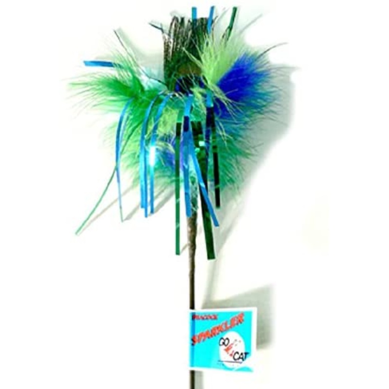 Go Cat 36″ Feather Sparklers Peacock Sparkler