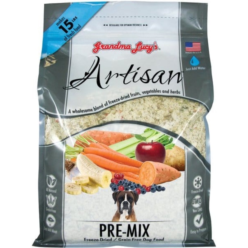 Grandma Lucy’s Artisan Grain Free Premix Freeze Dried Dog Food 3 lb