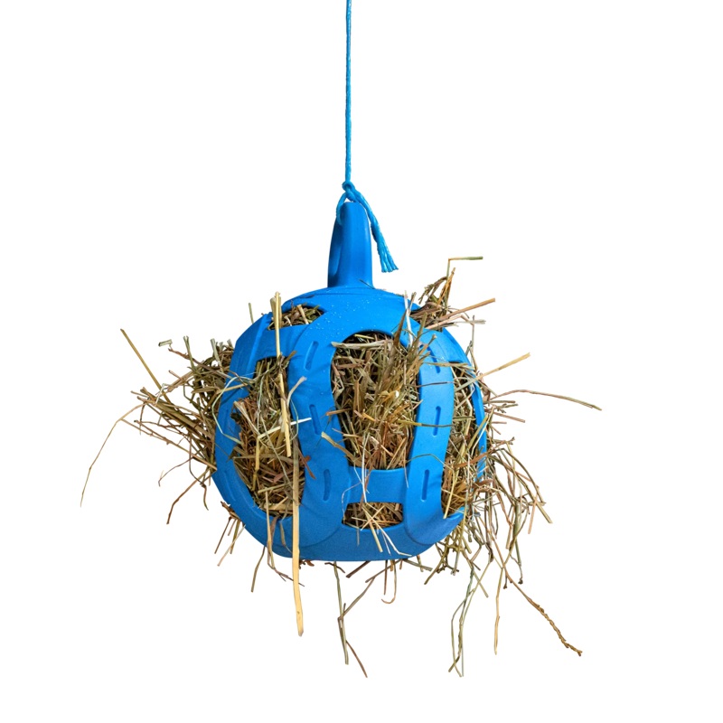 Horsemen’s Pride Jolly Hay Ball Stall Toy for Horses Blue