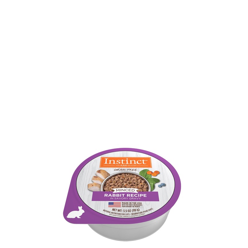 Instinct Rabbit Minced Wet Cat Food Individual 99g