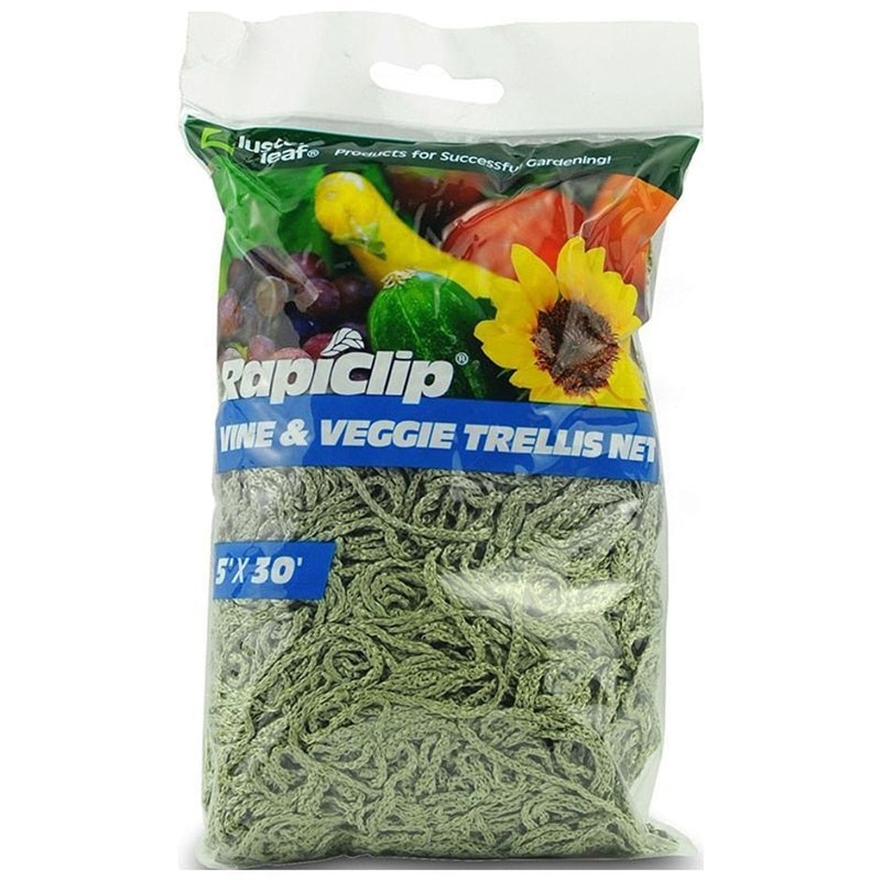 LUSTER LEAF RAPICLIP VINE & VEGGIE TRELLIS NET 5X30 FT GREEN
