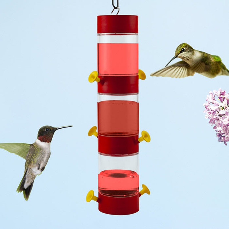 Modular Hanging Plastic Hummingbird Feeder, Set of 3