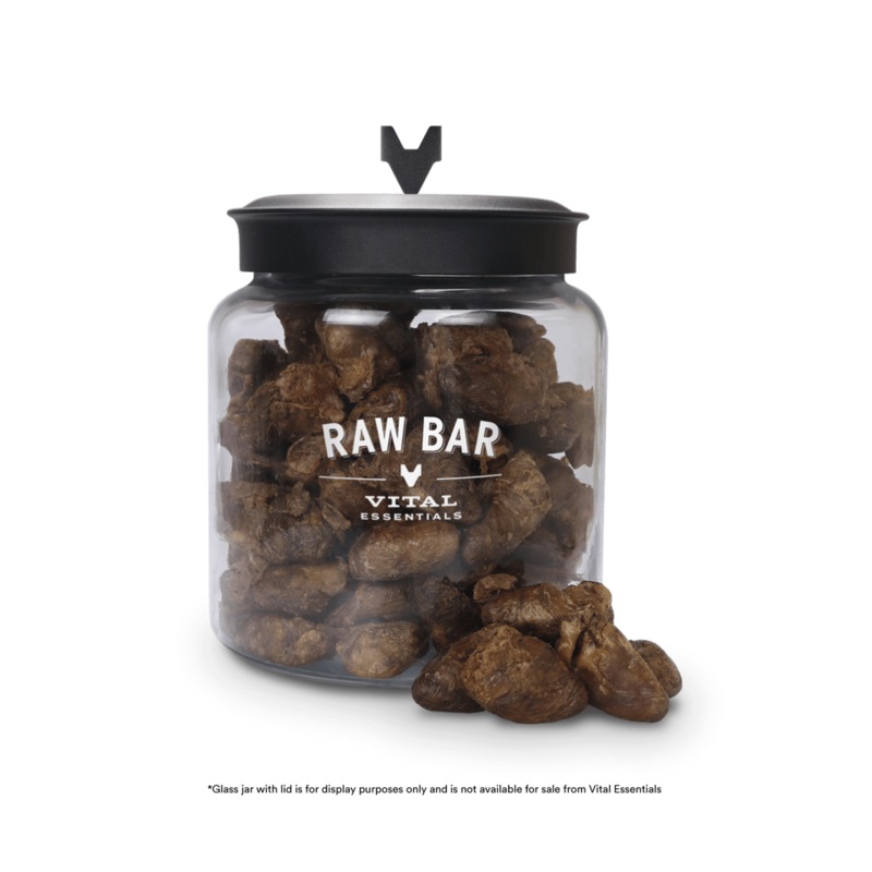 Vital Essentials Raw Bar Freeze Dried Raw Duck Hearts Dog & Cat Snack 150 Count