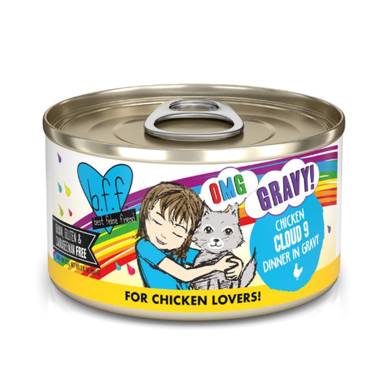 Weruva BFF OMG Chicken Cloud 9 Dinner in Gravy Cat Food 2.8 Oz – 12pk