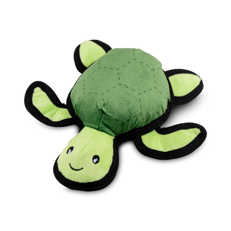 Beco Pets Rough & Tough Turtle Recycled Dog Toy – GREEN MEDIUM