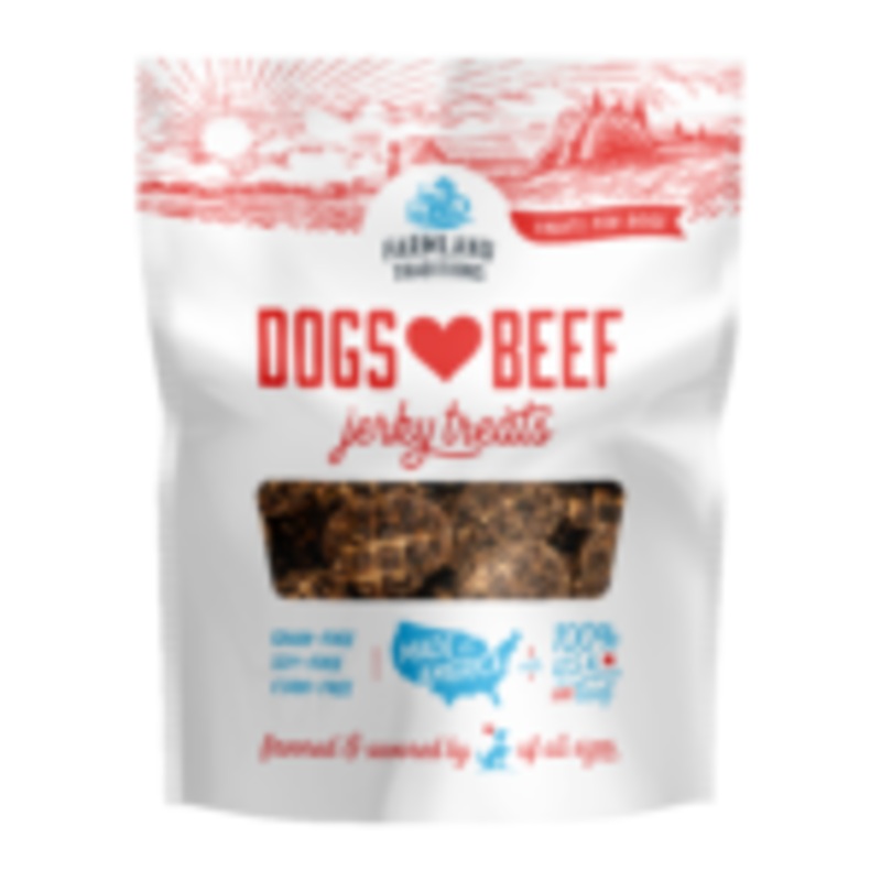 Farmland Traditions Dogs Love Beef Jerky Treats 5 oz