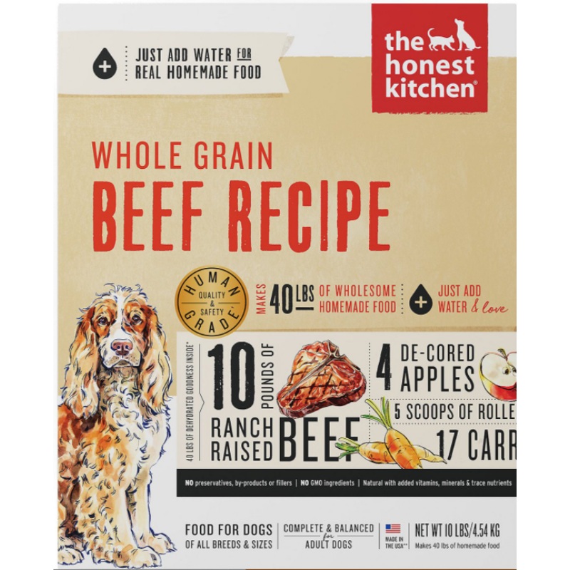Honest Kitchen  Dehydrated Whole Grain Beef Recipe 10lb