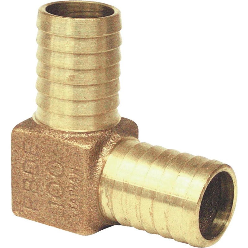 Merrill 1-1/4 In. Insert x 1-1/4 In. Insert Barbed Brass Elbow