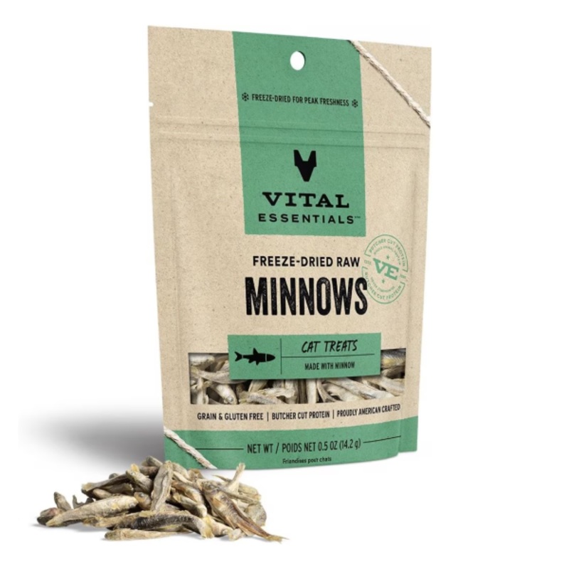 Minnows Freeze-Dried Grain-Free Cat Treats .5-oz
