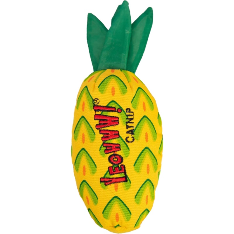 Pineapple Plush Organic Catnip Cat Toy One Size