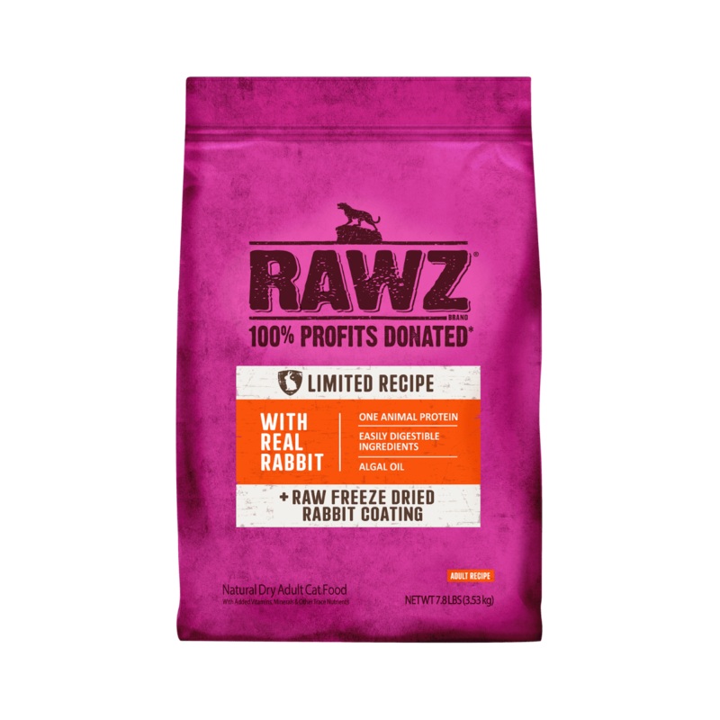 Rawz Real Rabbit Dry Food For Cats 1.75 LB