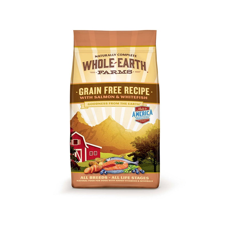 Whole Earth Farms Goodness from the Earth Grain Free Salmon & Whitefish Recipe Dog Food 4 Lbs