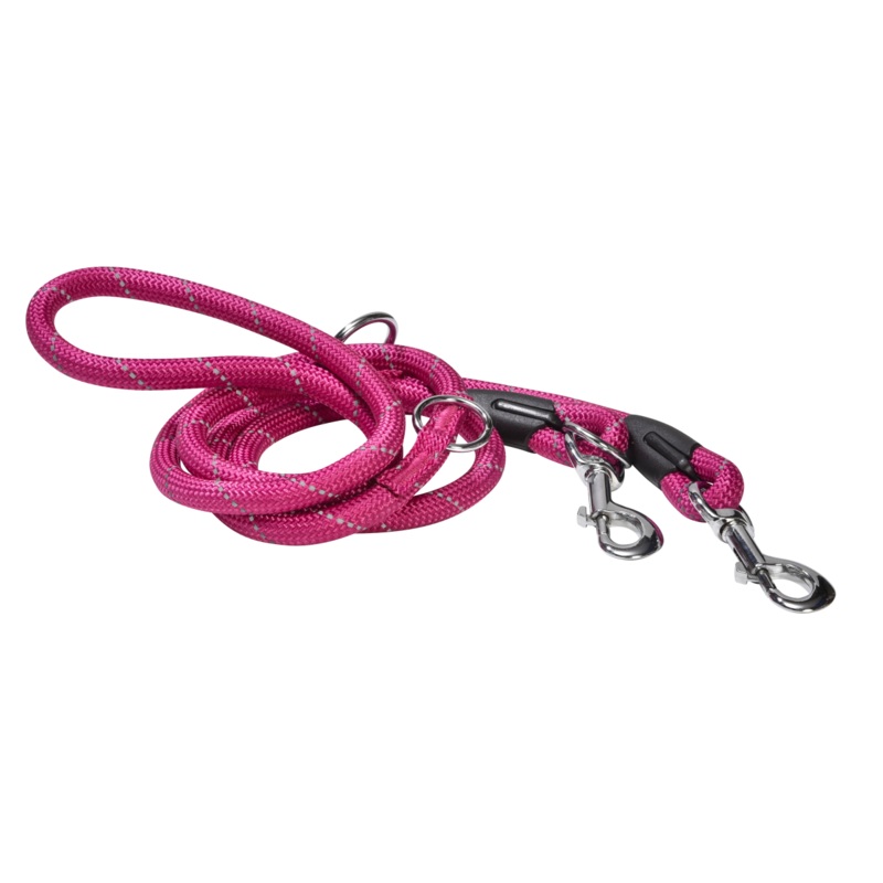3 Positions Walk Leash Fuchsia Pink