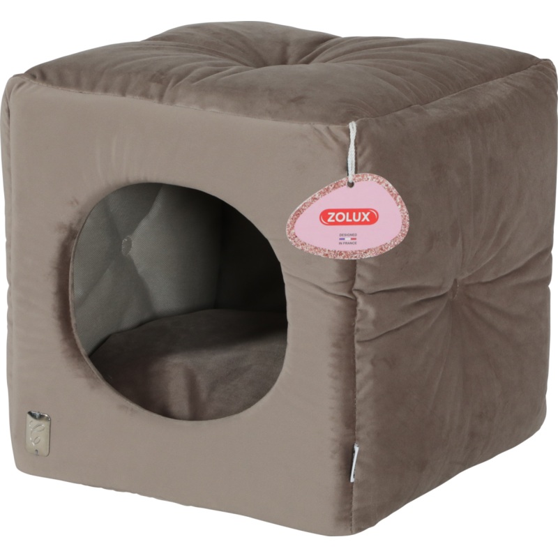 CHAMBORD CHESTERFIELD CUBE, 35CM – TAUPE