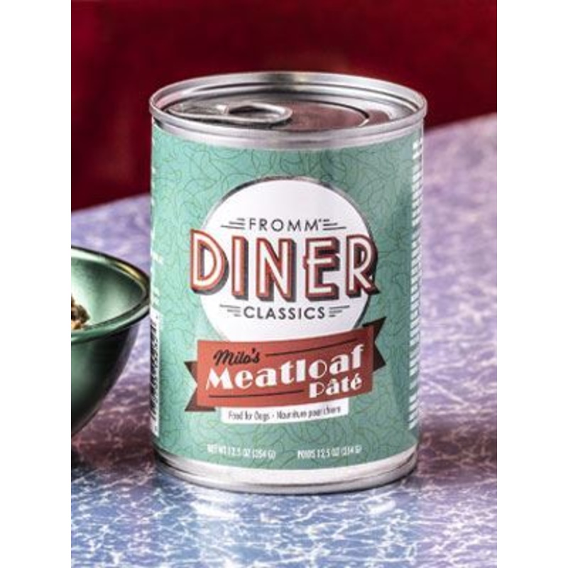 Diner Classics Milo’s Meatloaf Pt Dog Food – 12.5oz