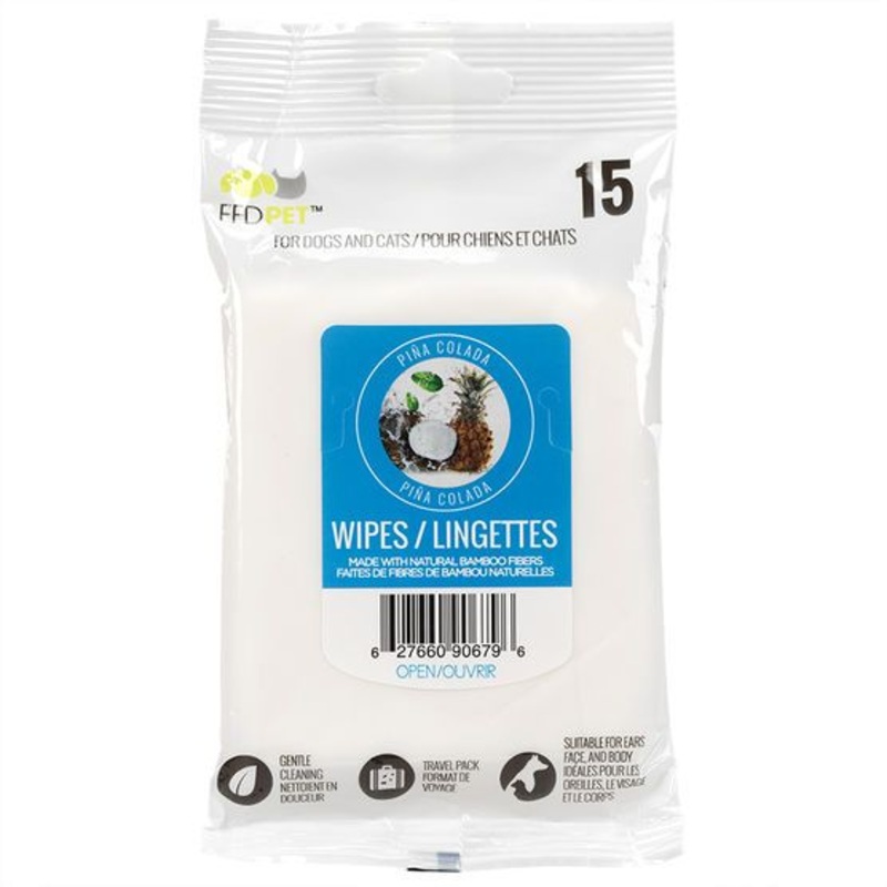 FFD Pet Wipes in Portable 15 Pack