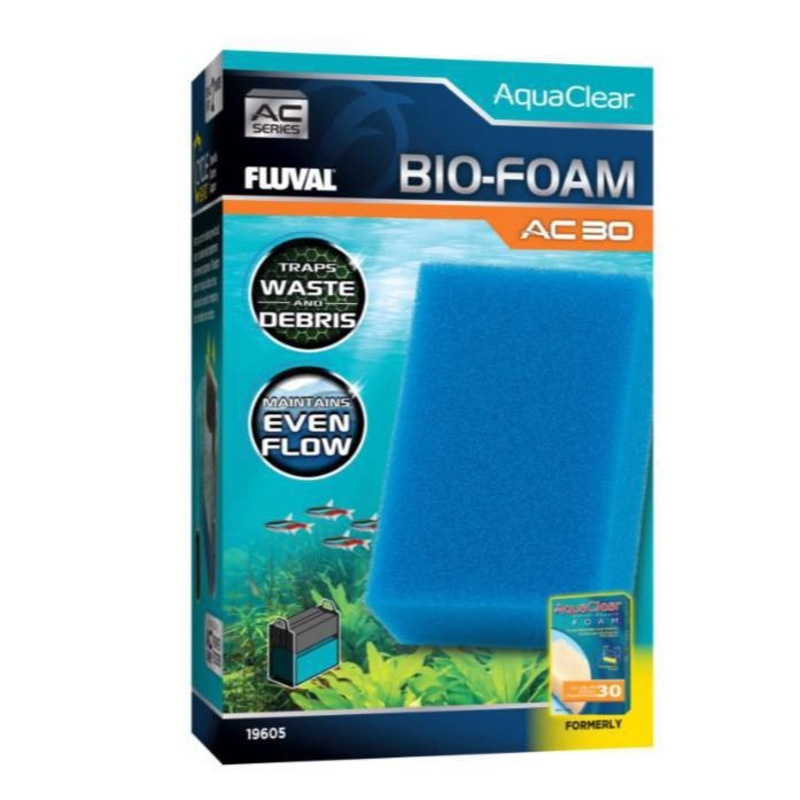 Fluval AquaClear AC30 Power Filter Bio-Foam Insert 1 Pack