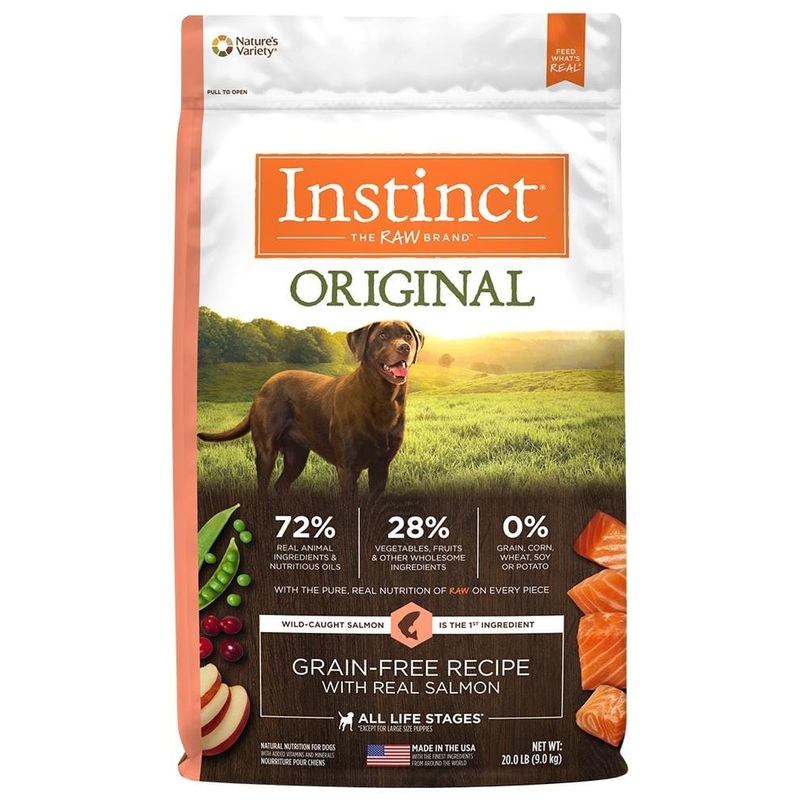 Instinct Original Grain Free Recipe with Real Salmon Natural Dry Dog Food 20 lb