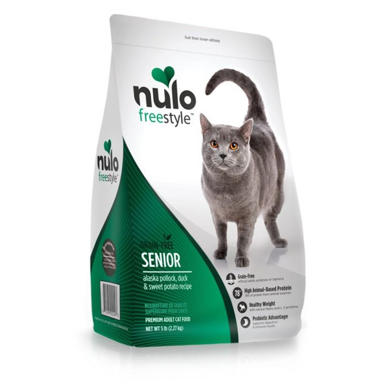 Nulo Freestyle Senior Duck Sweet Potato Dry Cat Food 5lb
