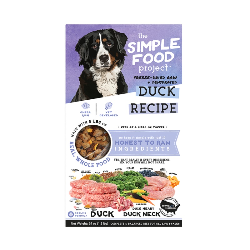 Simple Food Project for Dogs – Duck 24oz Box