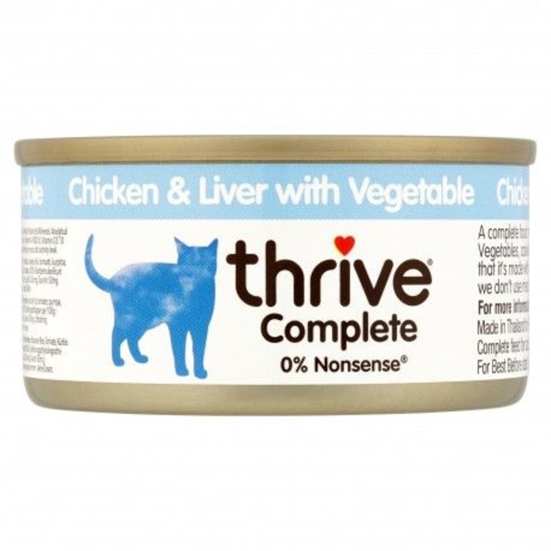 Thrive Complete Chicken & Liver with Vegetable Wet Cat Food 75g – 75g