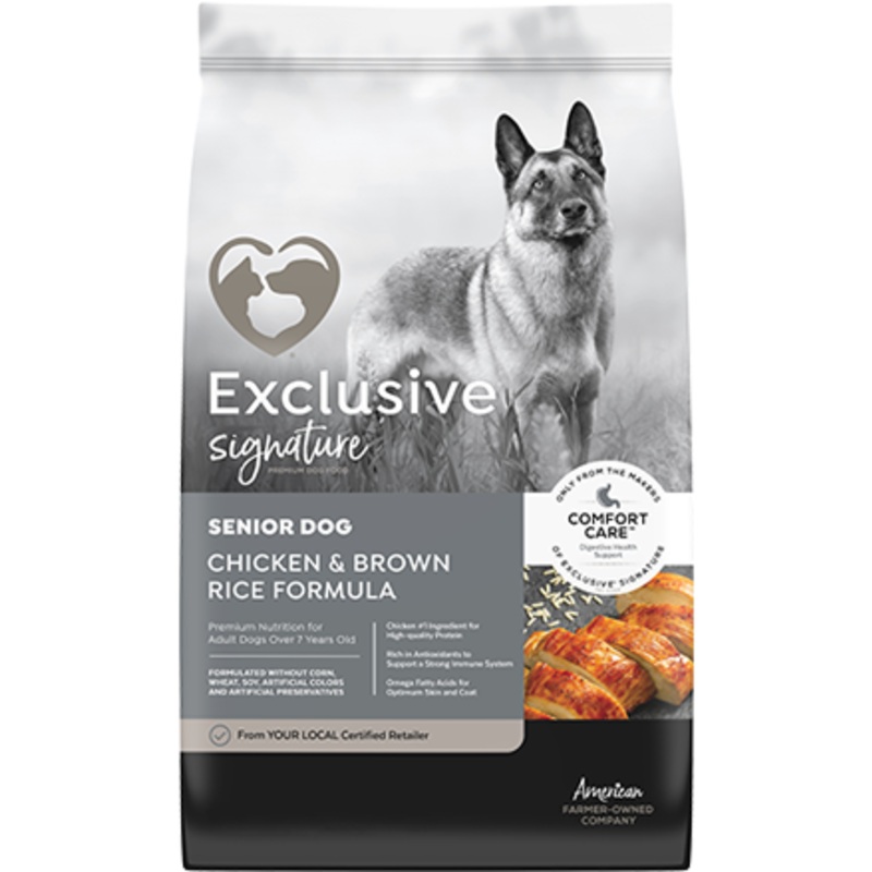 Exclusive Signature Senior Dog Chicken & Brown Rice Formula