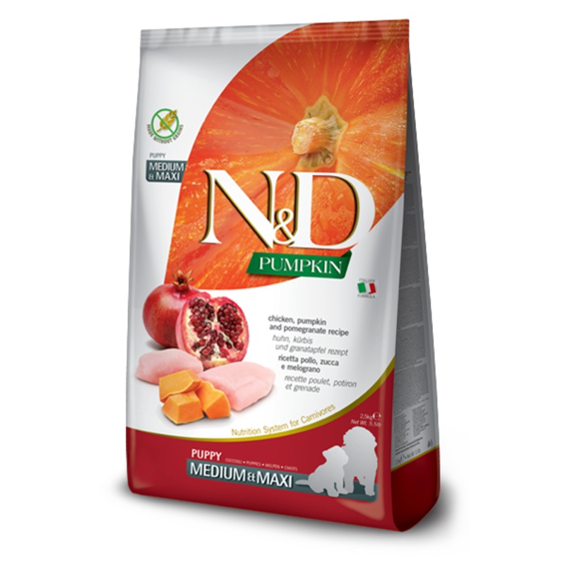 Farmina N&D Chicken, Pumpkin and Pomegranate Puppy Medium & Maxi