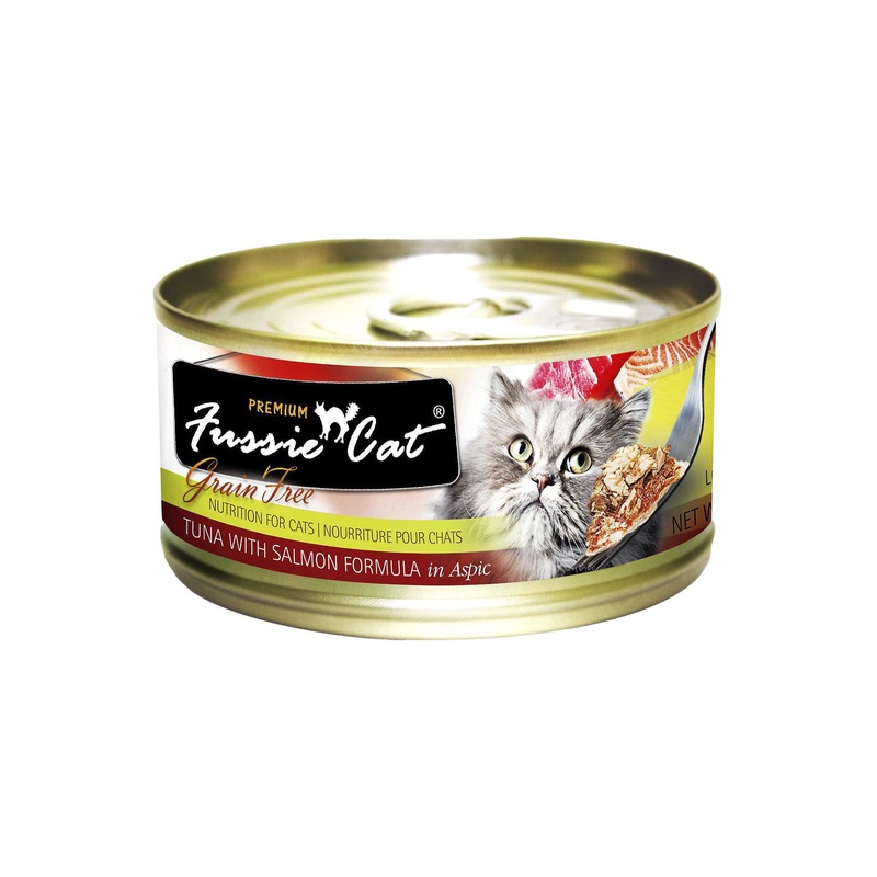 Fussie Cat Tuna with Salmon in Aspic Wet Cat Food 2.82 oz