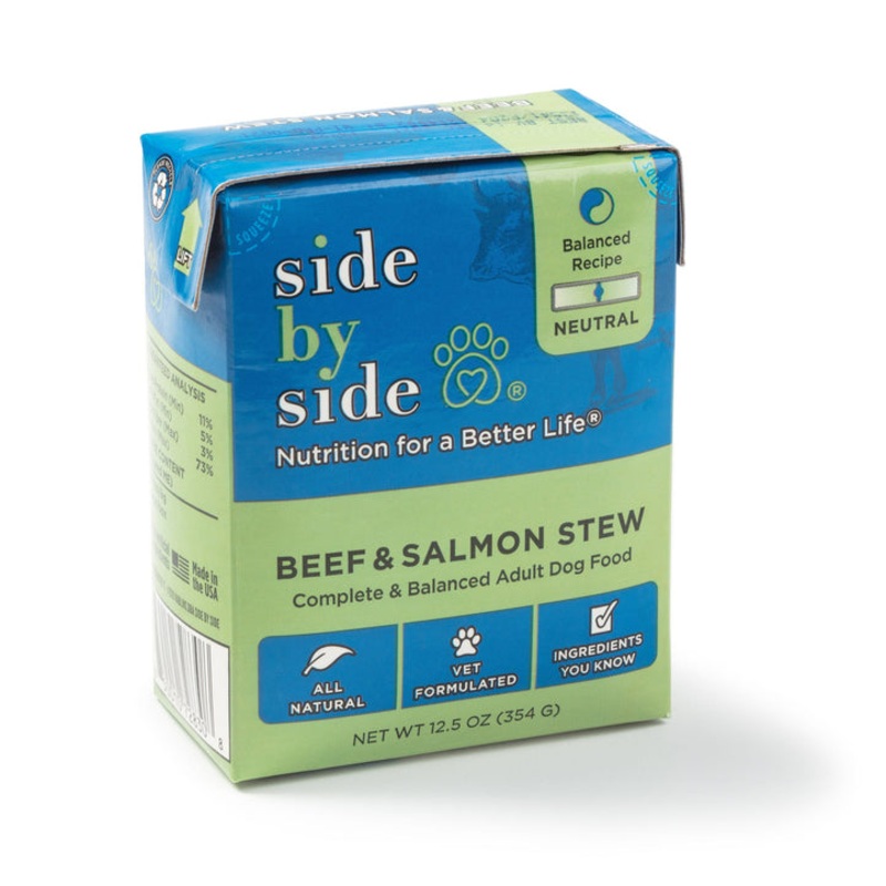 Side by Side Neutral  Beef + Salmon Stew for Dogs 12.5 oz