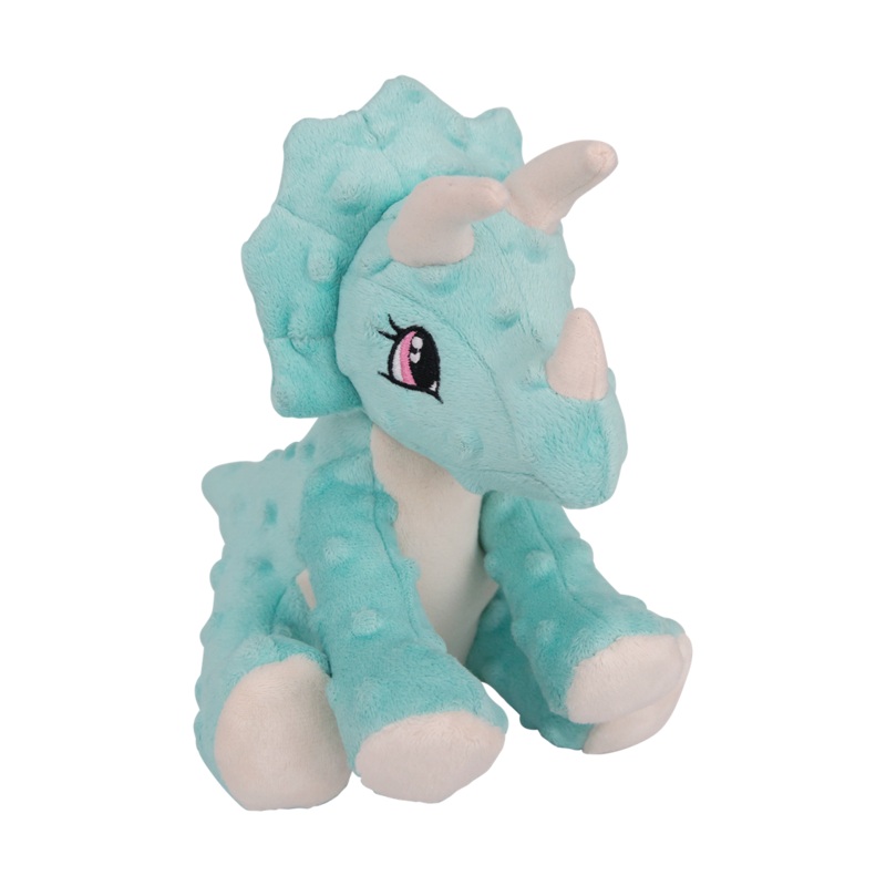 Snugarooz Talia the Triceratops Plush Dog Toy
