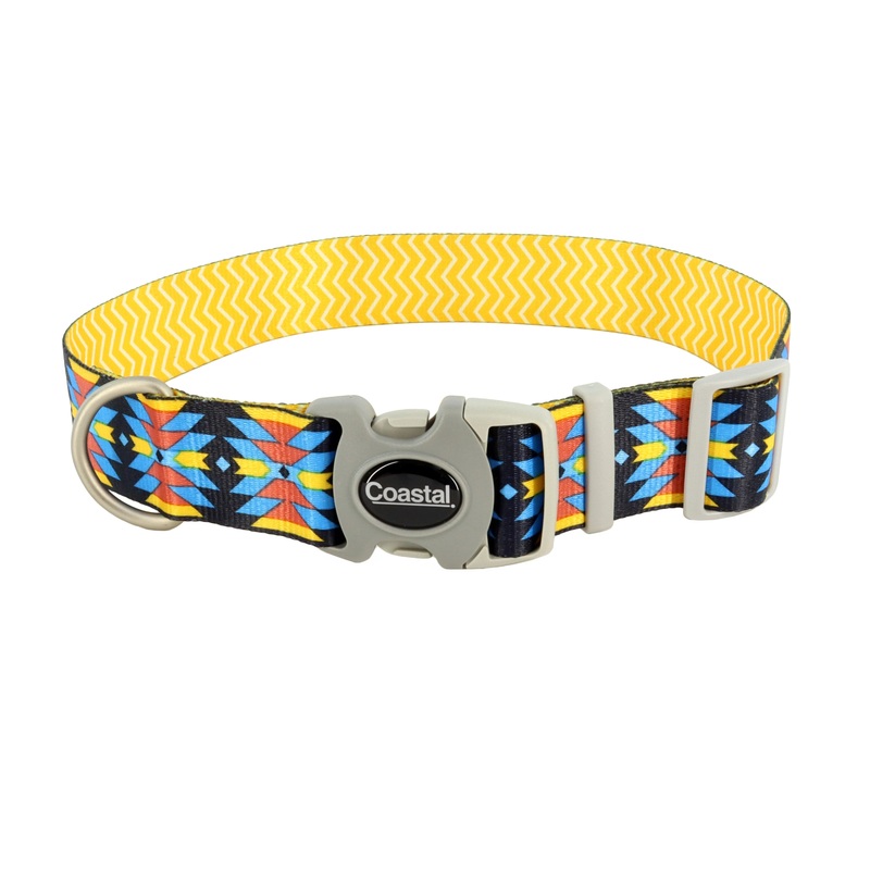 Sublime Adjustable Dog Collar Aztec Medium Medium – 1″ x 12″-18″