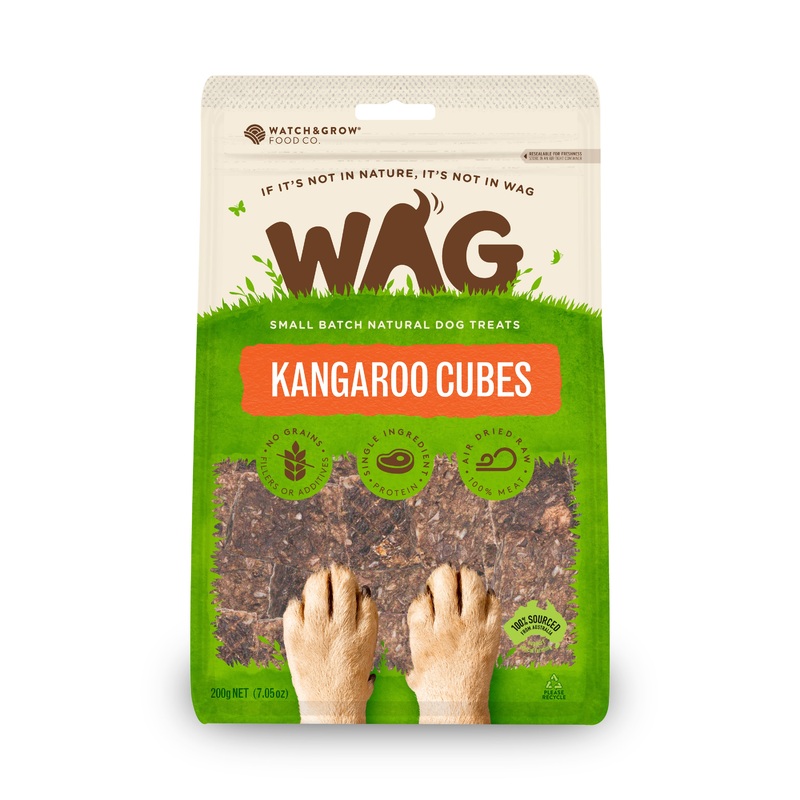 WAG – Kangaroo Cubes Dog Treat (200g) 200g