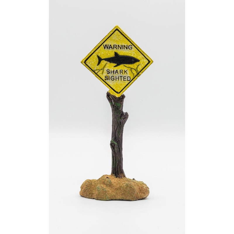 AquaSpectra Shark Warning Sign, 6.5cm