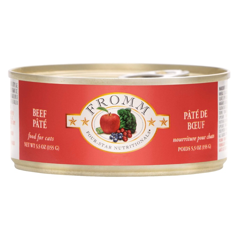 Fromm Four-Star Beef Pt Canned Cat Food 5.5 oz