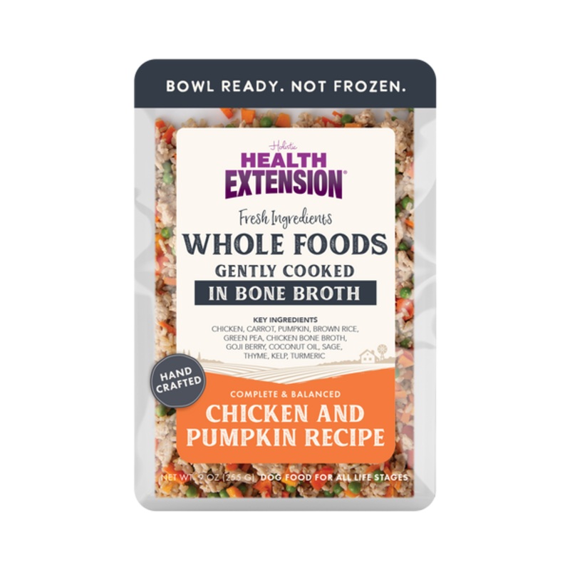 Health Extension Gently Cooked Chicken and Pumpkin Recipe for Dogs 9 oz Pouch