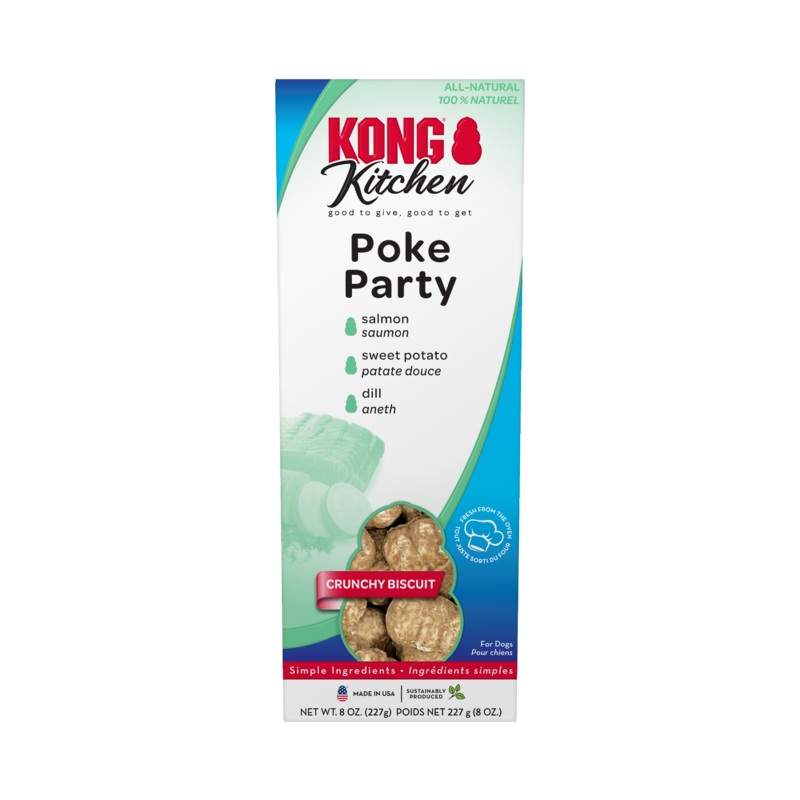 KONG Kitchen Crunchy Biscuit Poke Party Dog Treat