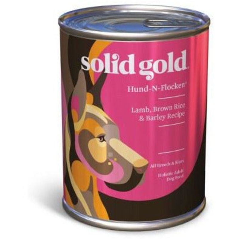 Solid Gold – Hund-N-Flocken Lamb, Brown Rice, & Barley – Canned Dog Food – 13.2 oz., Case of 12
