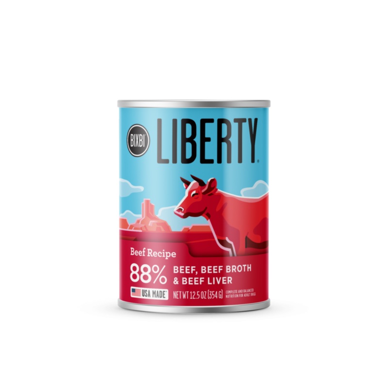 BIXBI Liberty Wet Food for Dogs  Beef Pat Recipe