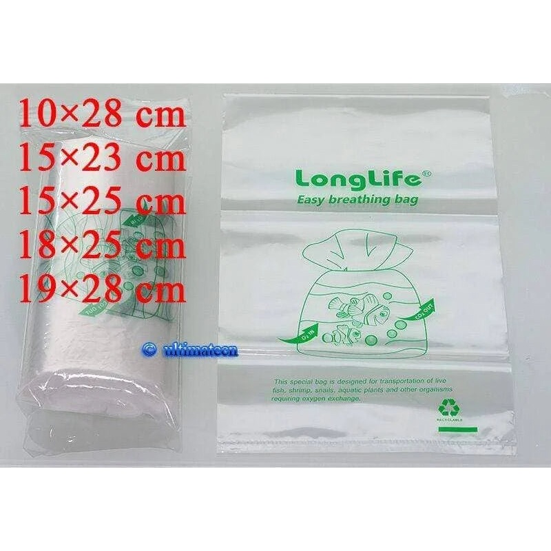Breathing bag for fishes / shrimps 10 pcs