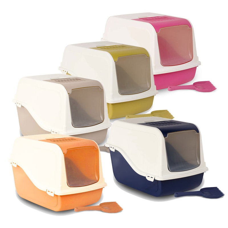 Cat Litter Box ARIEL(TOP FREE) – light-orange