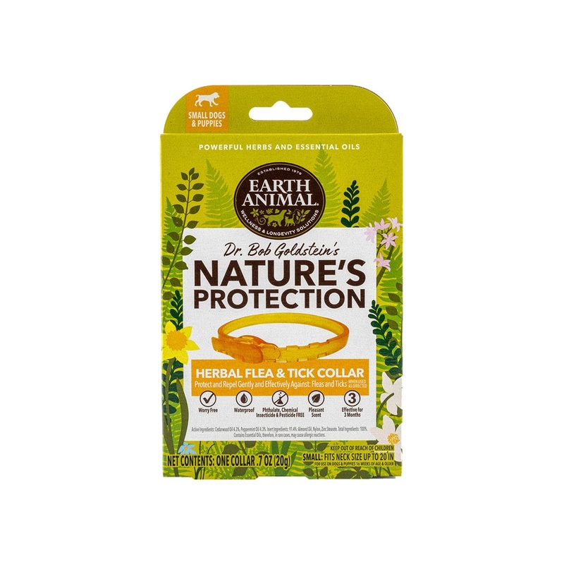 Earth Animal Nature’s Protection Flea & Tick Herbal Collar for Dogs small