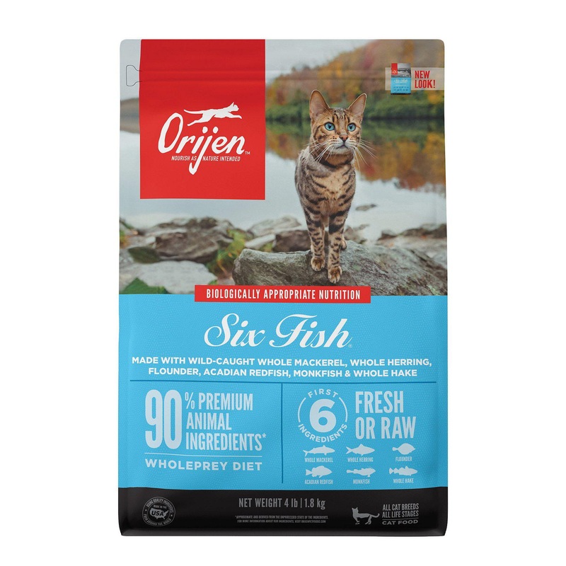 Orijen Six Fish Dry Cat Food 4 lb