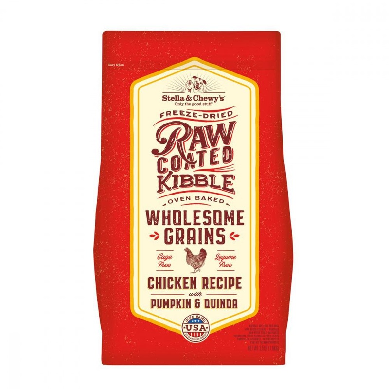 Stella & Chewy’s Raw Coated Kibble With Wholesome Grains Cage Free Chicken, Pumpkin & Quinoa Recipe Dry Dog Food