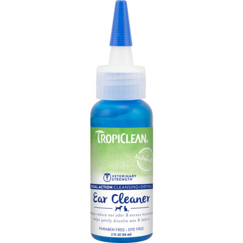 TropiClean Dual Action Ear Cleaner for Pets 4 oz